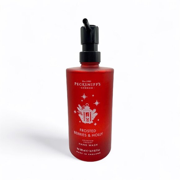 NEW Pecksniffs - 3x Frosted Berries & Holly Glass Bottle Hand Wash  - 16.9 fl oz - Picture 3 of 3